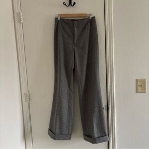 Banana Republic Camden Wool Pants Women’s S 6 Gray Tailored Career Made in Italy